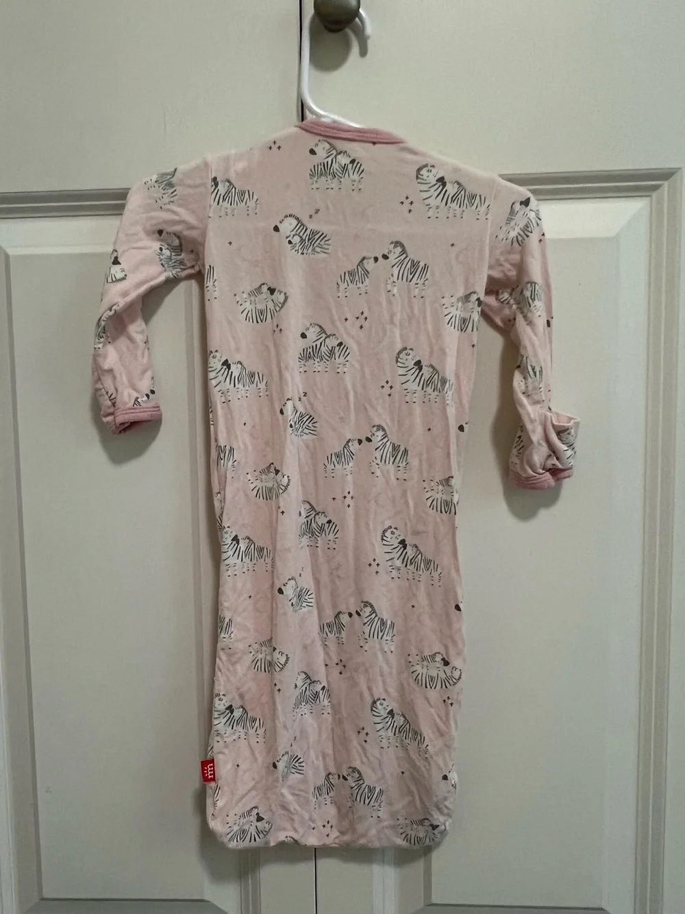 Magnetic Me pink zebra print sleepsack size NB 0-3 months